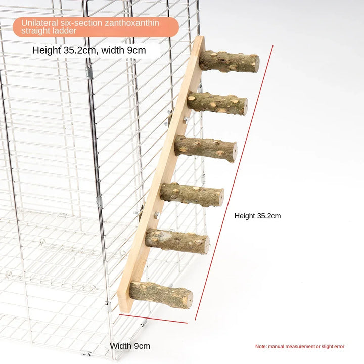 Interactive toy for parrots to climb and grind their claws