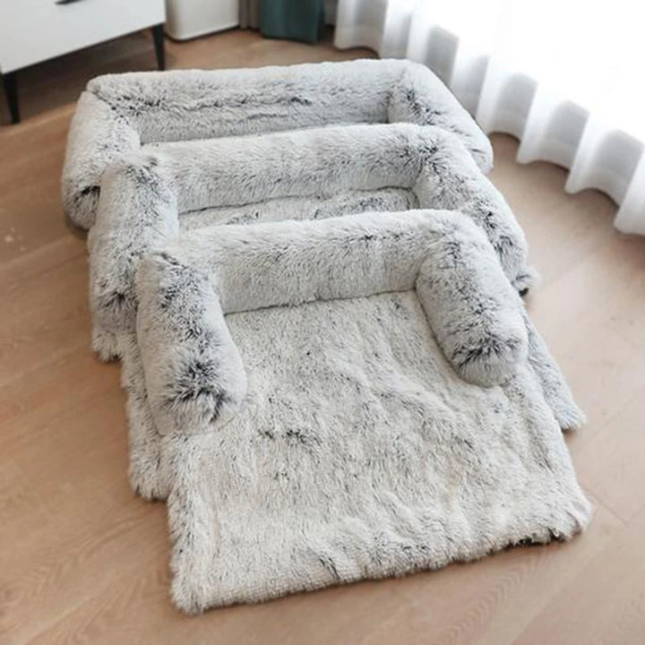 Removable Plush Pet Large Dog Bed Sofa House Mat Kennel Winter Warm Cat Pad Washable Calming Cushion Blanket Cover Nest Car New