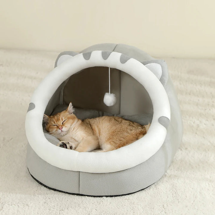 Super Cat Bed Warm Pet House Kitten Cave Cat Cushion