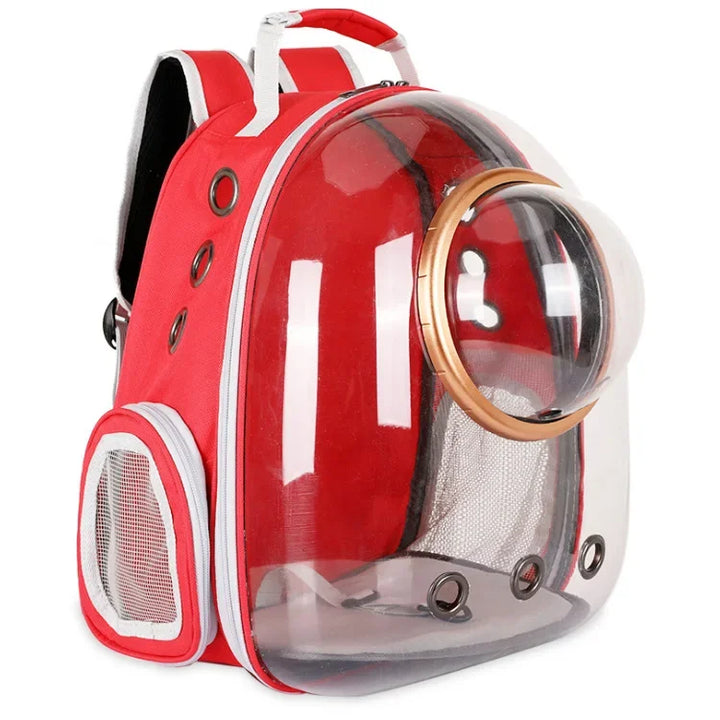 Space Capsule Style Clear Pet Backpack – Travel in Style