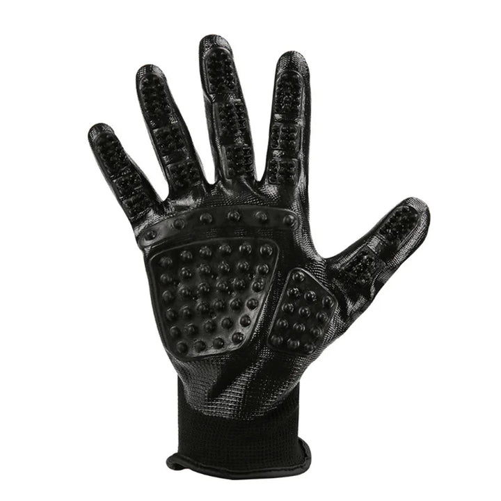 A pair of grooming gloves – massage brush