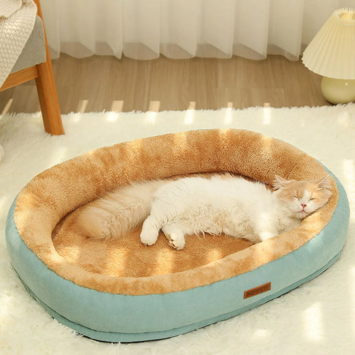 Kimpets Cat Bed Dog Pet Bed Kennel Non-Slip Winter Warm Small Dog Kennel Sleeping Removed Washed Soft Puppy Cushion Cat Supplies