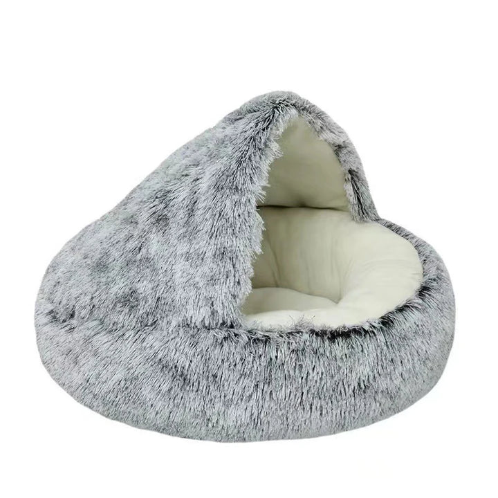 Soft Plush Cat Bed - Cozy Sleeping Nest for Cats and Kittens