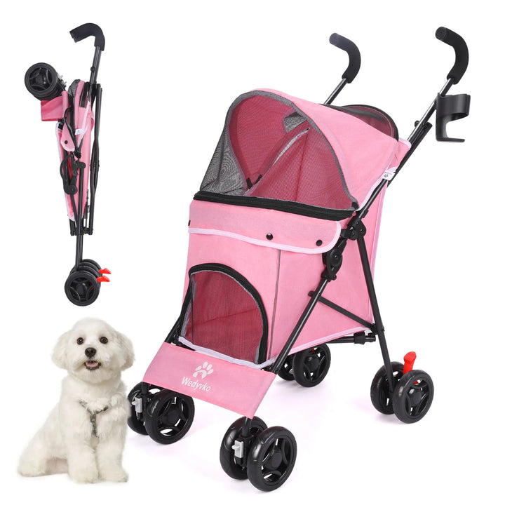 🚗🐾 Foldable Pet Stroller – Comfort and Safety!