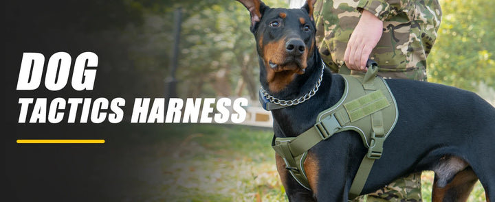 Tactical Dog Harness Pet Doberman Pinscher Vest