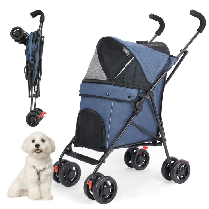 🚗🐾 Foldable Pet Stroller – Comfort and Safety!