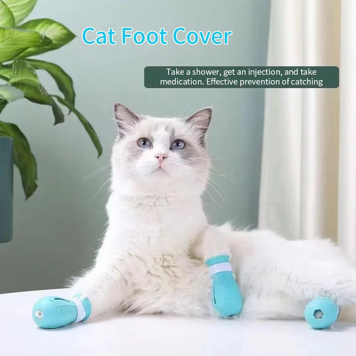 Cat Claw Protector Boots – Adjustable Bath Shoes