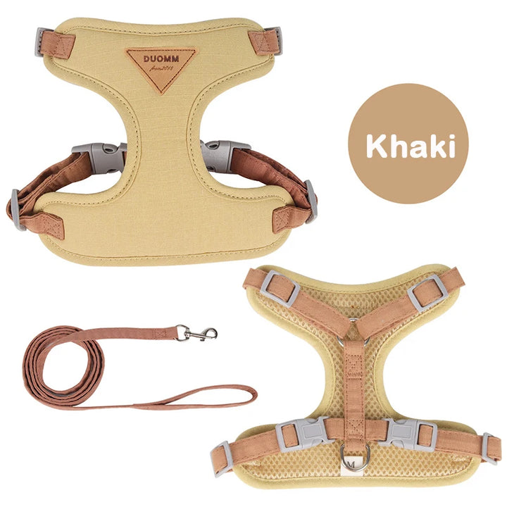 Collar and harness set for small and medium dogs