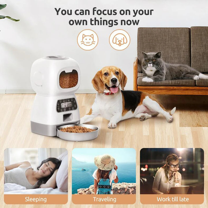 3.5L Automatic Pet Feeder for Cats, Smart Feeder