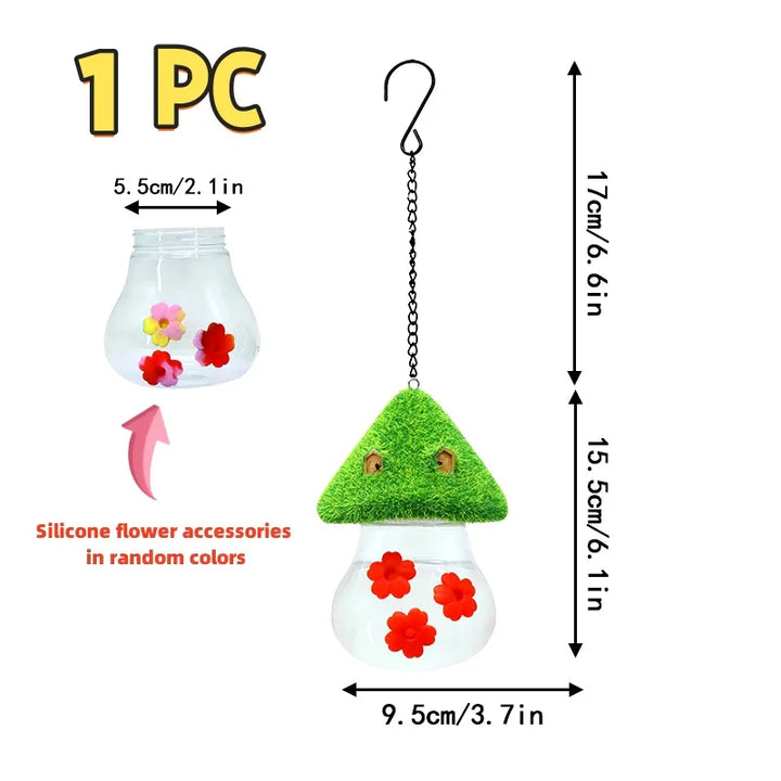 Hummingbird Feeder – Mushroom Shaped Bird Feeder