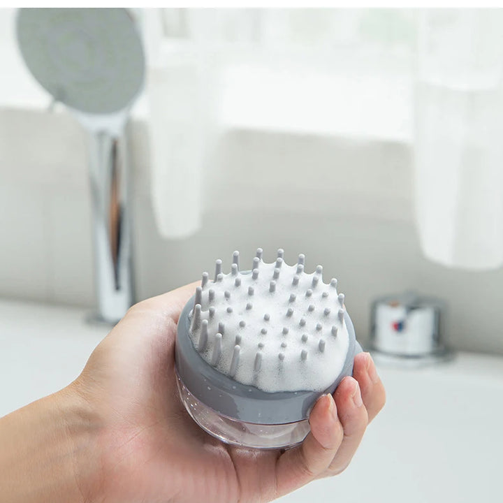 Pet Bath Brush with Shampoo Dispenser – Massage