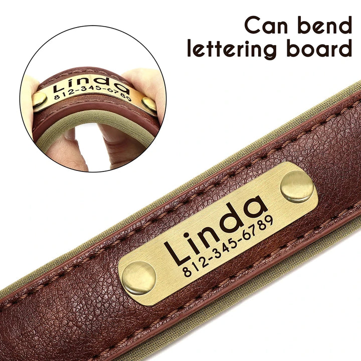 Custom Leather Dog Collar, Soft Leather Dog Collar