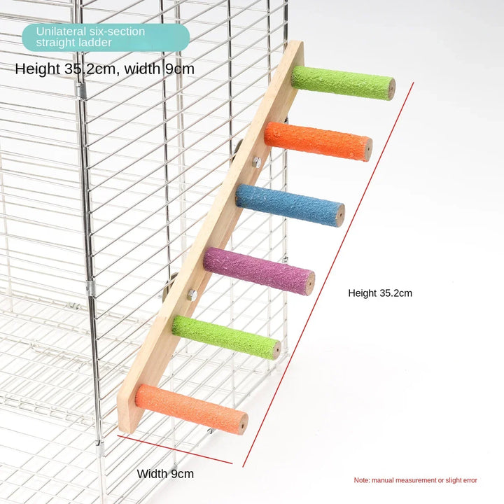 Interactive toy for parrots to climb and grind their claws