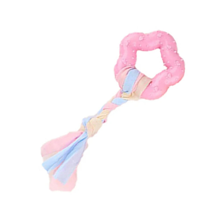 Pink Rubber Bone - Durable and Fun Chew Toy