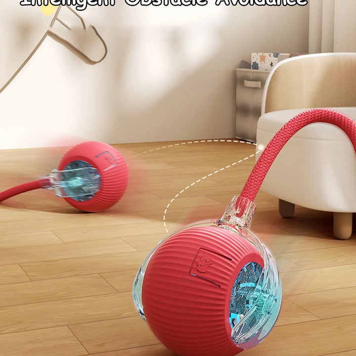 Interactive Cat Toy Ball with Fake Tail - Electric Toy