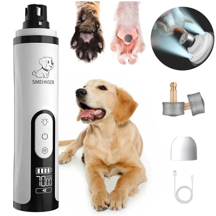 Electric Pet Nail Grinder – Nail Clipper with LED Light