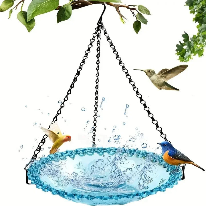 New Flower Shaped Hanging Bird Feeder - Bird Drinker