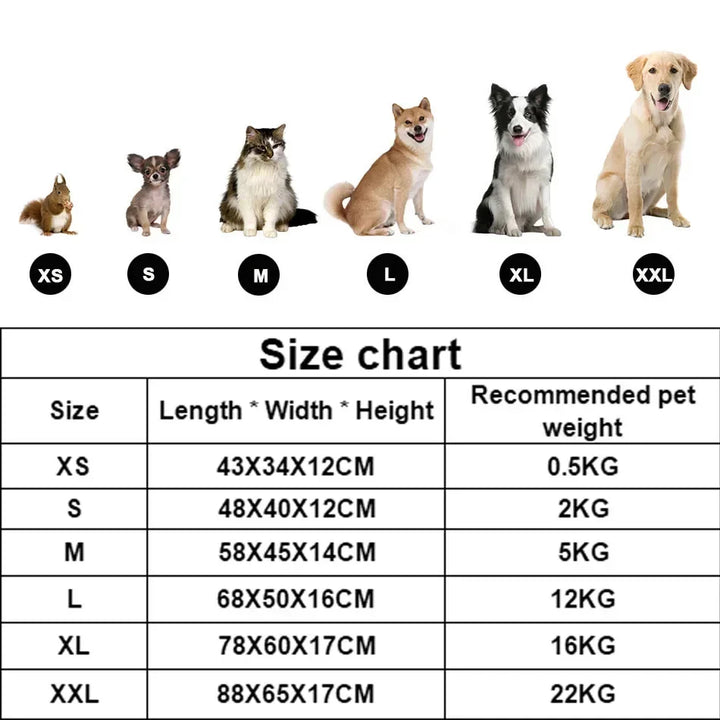 Small Dog Sofa Bed Cushion Pet Calming Dog Bed House Pet Supplies Accessories Bed for Dog Cat Pet Square Plush Kennel Medium