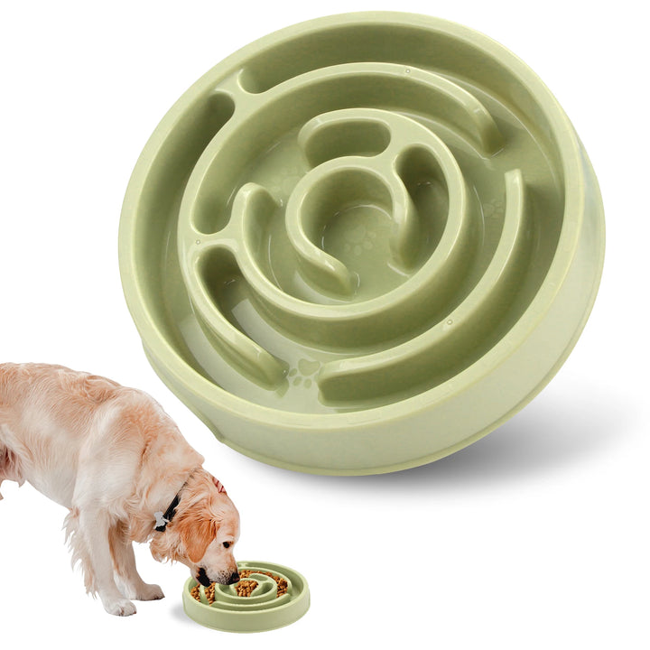 Pet Dog Slow Feeder Bowl, Fun, Non-Slip, Anti-Swallowing