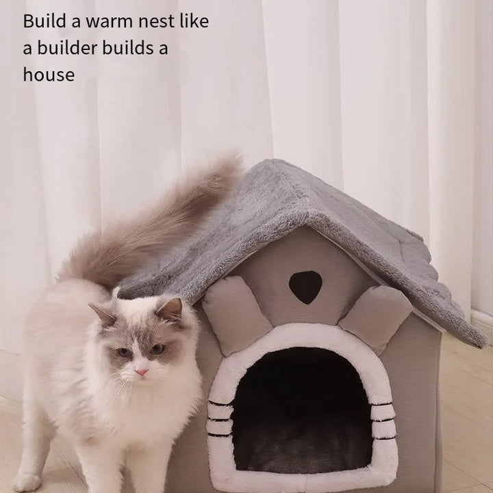 All-season, soft, washable dog and cat house