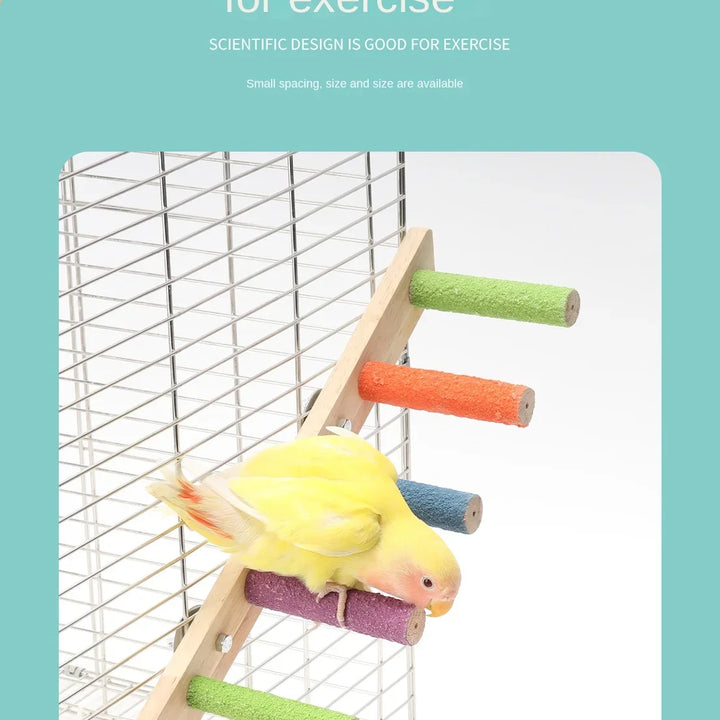 Interactive toy for parrots to climb and grind their claws