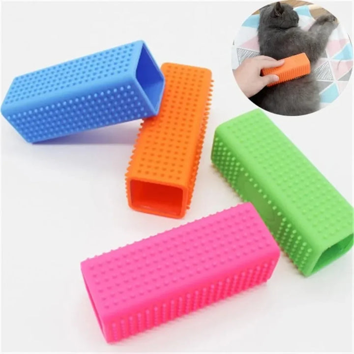 Hollow Silicone Rubber Dog Hair Remover Brush