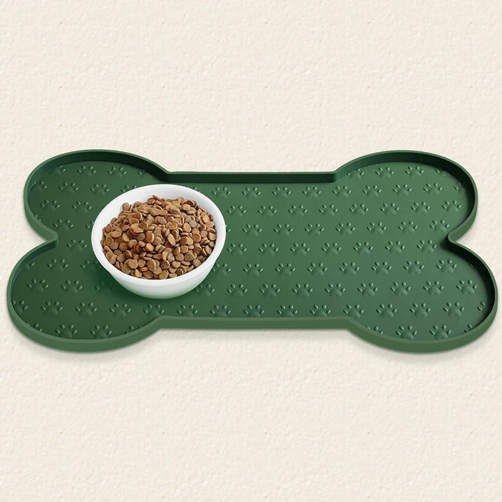 Pet Feeding Mat Silicone Dog Food Mat Anti-Slip And Waterproof Dog Bowl Mat,Thickened Dog And Cat Mat For Food And Water