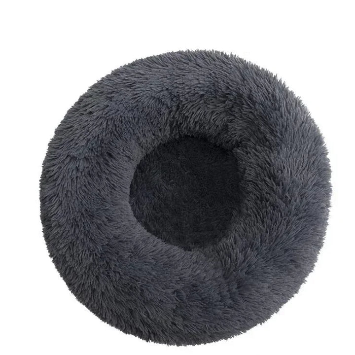 🐾 Round Plush Dog and Cat Bed – Donut Mat