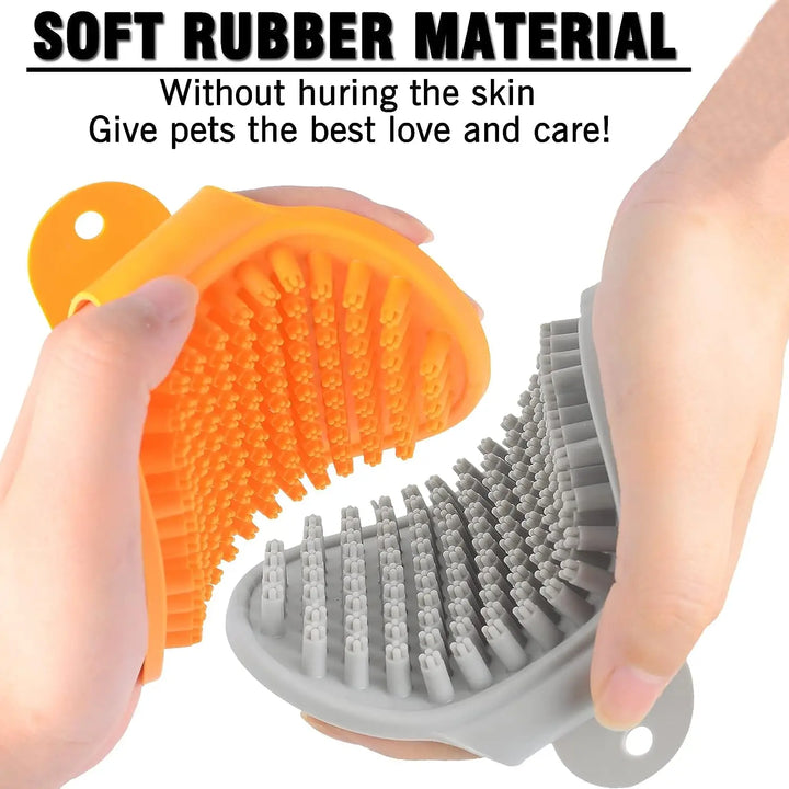 Dog Bath Brush – Curry Rubber Comb for Grooming