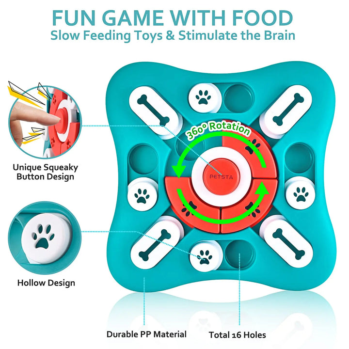 Dog Puzzle Toys, Food Dispensing Dog Enrichment Toys