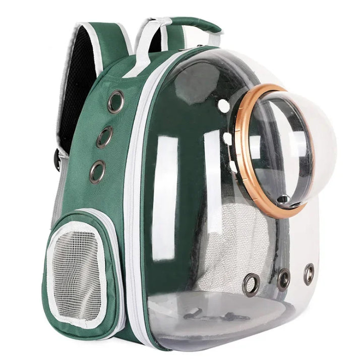 Space Capsule Style Clear Pet Backpack – Travel in Style