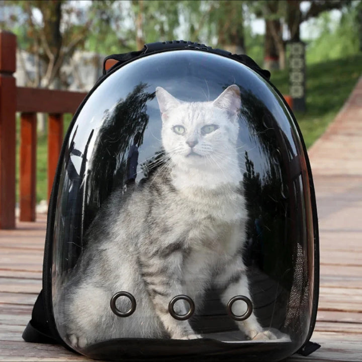 Portable and Breathable Space Capsule Cat Bag