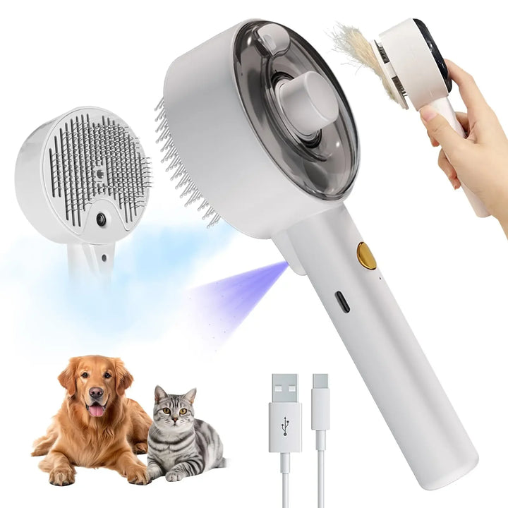 USB Rechargeable Pet Steam Brush – Brush