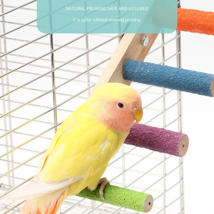 Interactive toy for parrots to climb and grind their claws