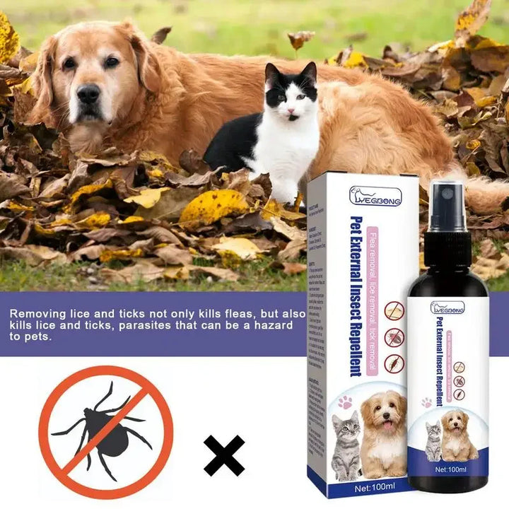 100ml Pet Dog Cat Anti Flea Drops Flea Insecticide