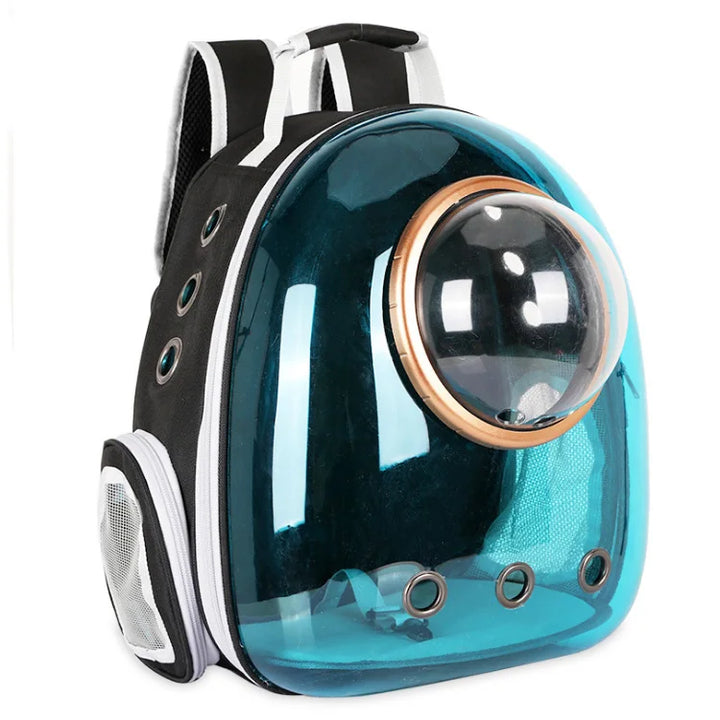 Space Capsule Style Clear Pet Backpack – Travel in Style