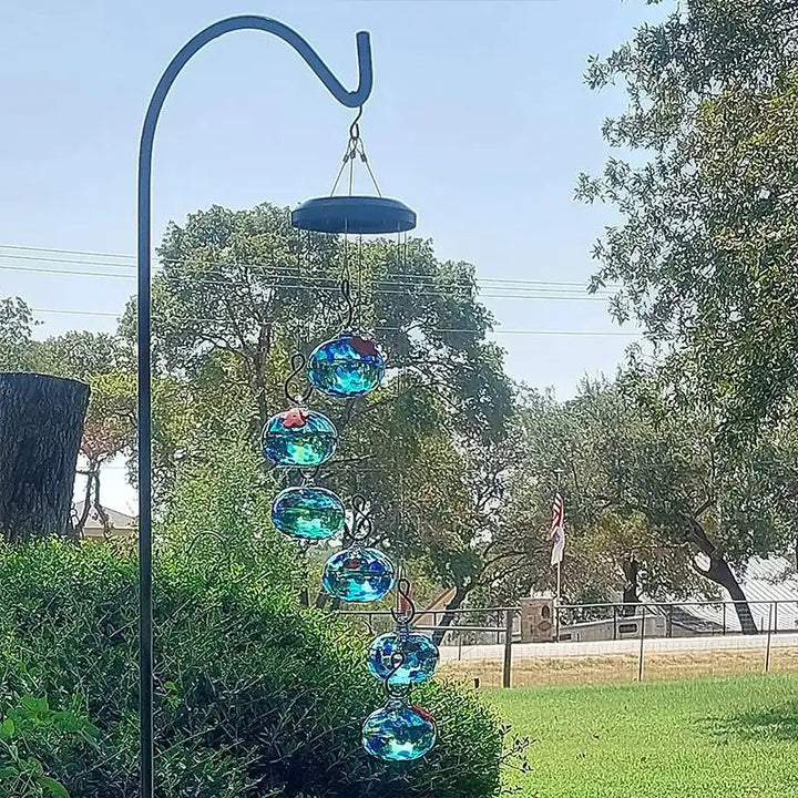 Hummingbird Feeder with Charming Wind Chimes – Feeder