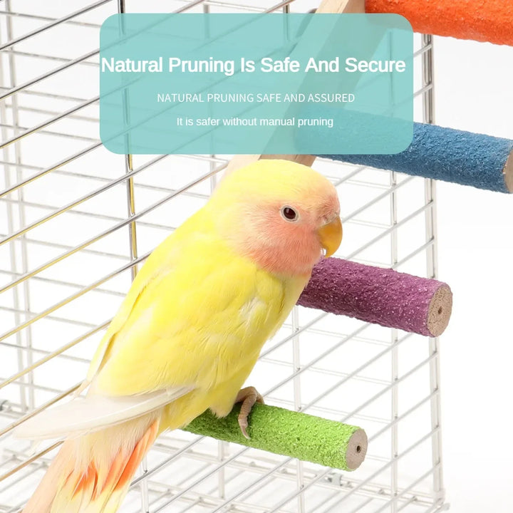 Interactive toy for parrots to climb and grind their claws