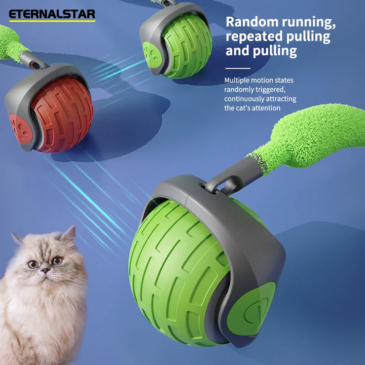 Interactive Rolling Cat Toy – Automatic Teasing Ball