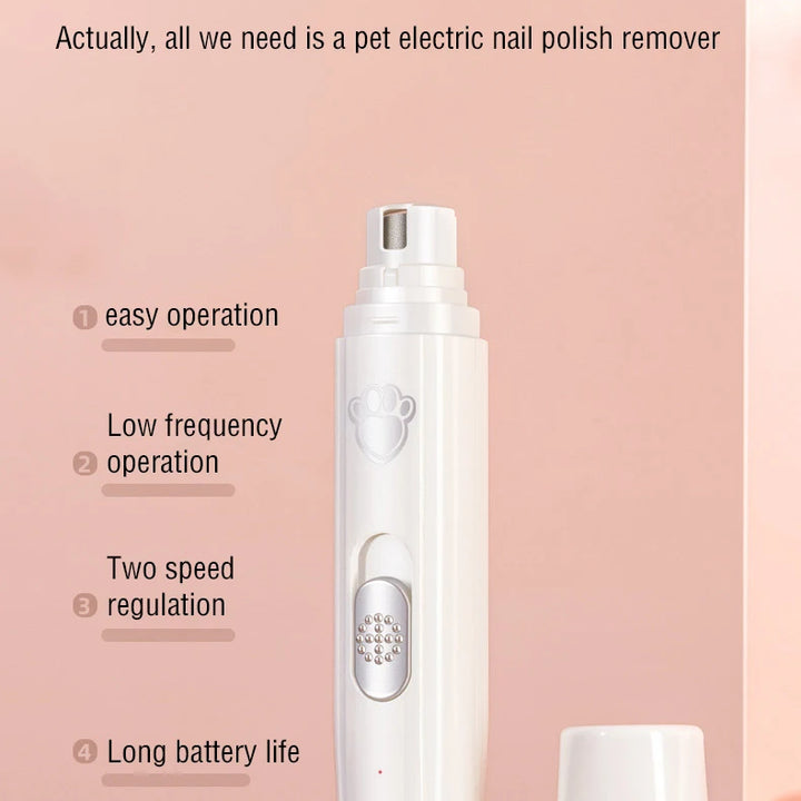 Electric Pet Nail Grinder – USB Rechargeable