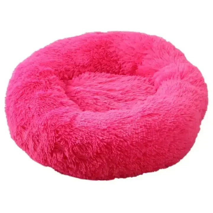 🐾 Round Plush Dog and Cat Bed – Donut Mat