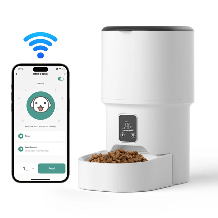 Tuya WiFi Smart Cat Feeder 4L – Large Capacity Feeding