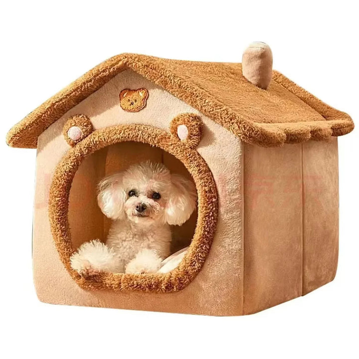 All-season, soft, washable dog and cat house