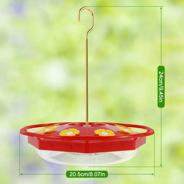 Hummingbird Feeder with 8 Feedings – Hanging Bird Feeder