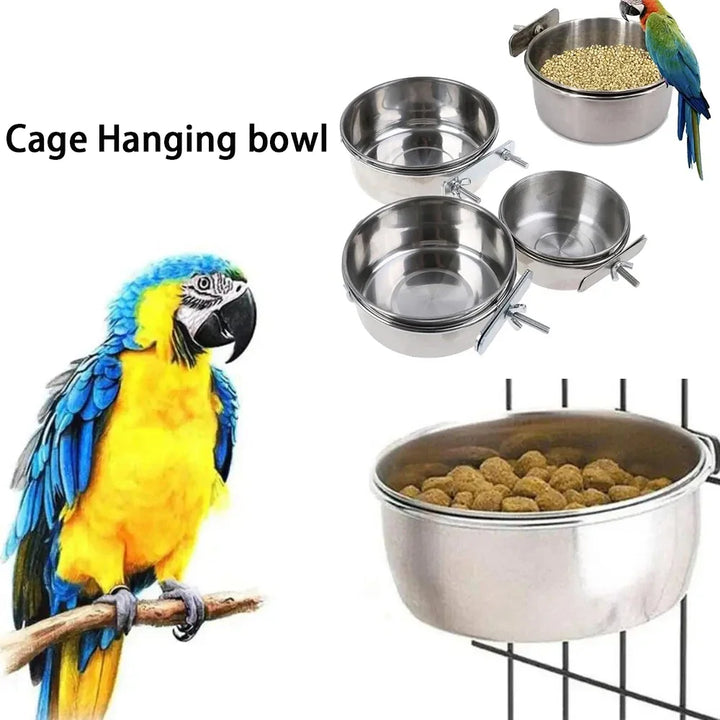 Food Dish for Parrots and Small Pets – Water Drinker