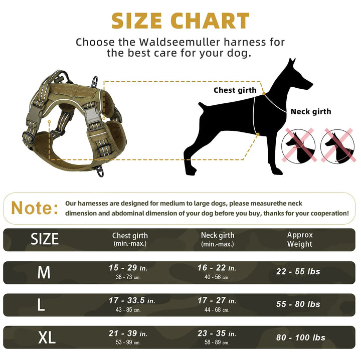 Tactical Dog Harness, No Pull Dog Harness, Dog Vest