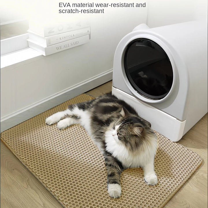 Large Size Cat Litter Mat Eva Waterproof Double Layerat Toilet Mat