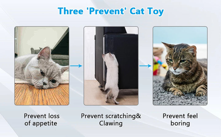 Cat Tower 3 Modes Interactive Motorized Wand Kitten Toys Electronic Exercise Pet Toy for Indoor Cats Automatic Motion Cat Toys