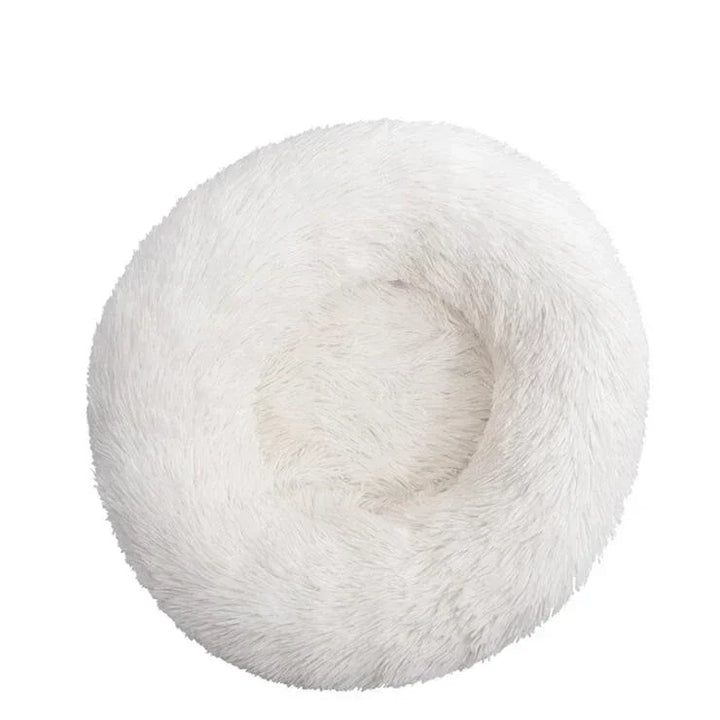 🐾 Round Plush Dog and Cat Bed – Donut Mat