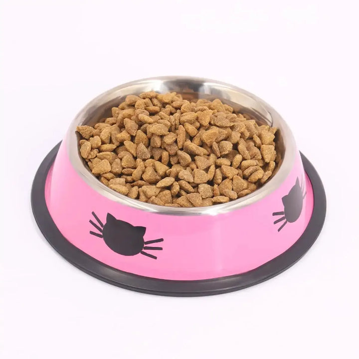 Supet Stainless Steel Non-Slip Pet Bowl - Durable